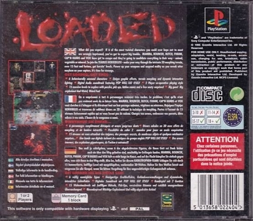 Loaded - PS1 (B Grade) (Genbrug)